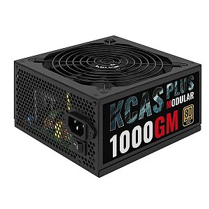 Fonte ATX Gamer Aerocool KCAS 1000GM 80 Plus Gold 1000w FULL RANGE APFC