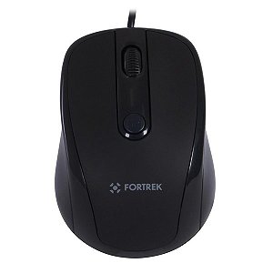Mouse USB Fortrek OM-103BK / FK416M 1600 Dpi Preto