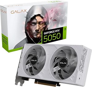 Placa de Vídeo GPU 8GB RTX 5050 1 Click OC White GDDR6 - 128 Bits Galax