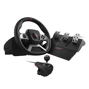 Volante Pcyes W270 para Pc, Xbox e Playstation, Force Feedback, Pedais e Câmbio
