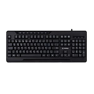 Teclado USB Multimidia Fortrek FK424K / MKL-101 Preto