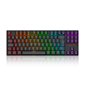 Teclado Redragon Kumara Elite Rainbow Sem Fio Switch Brown Preto