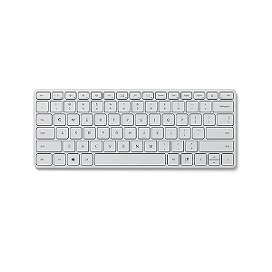 Teclado Microsoft Bluetooth Sem Fio Compact Branco Gelo