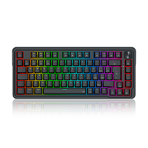 Teclado Mecânico Redragon Ucal Pro RGB Switch Marrom Preto