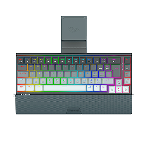 Teclado Mecânico Redragon Shaco RGB Switch Brown Preto e Cinza