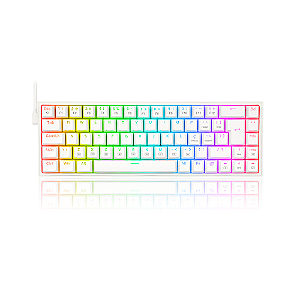 Teclado Mecânico Redragon Castor Branco Rgb Switch Marrom Pt