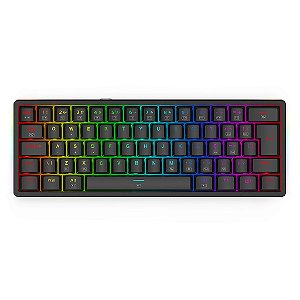 Teclado Mecânico Redragon Akali RGB Preto Switch Brown