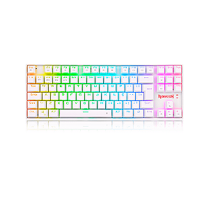 Teclado Mecânico Kumara Pro Rgb Sem Fio Branco Switch Blue
