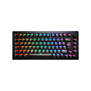 Teclado Mecânico Gamer Akko Clear Black 5075s Preto Switch Jelly Black Preto Abnt2