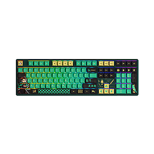 Teclado Mecânico Akko Tanjirou Demon Slayer 5108B Cream Yellow