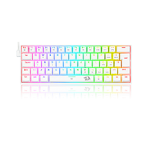 Teclado Mecânico Dragonborn K630 Rgb Branco Switch Red Abnt2