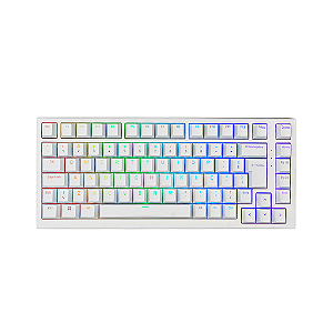 Teclado Mecânico Akko MG75 Switch Silver V3 Pro ABNT2 Branco