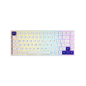 Teclado Mecânico Akko 3084B Plus Blue on White Jelly Purple