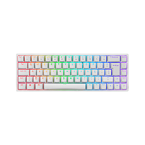 Teclado Mecânico Akko 3068B Plus Branco Switch Pink ABNT2