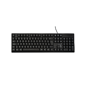 Teclado Maxprint Office Universitário Com Fio Usb Abnt Preto