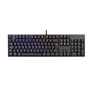 Teclado Gamer Redragon Surara Pro Preto K582 Rgb Switch Azul Abnt2