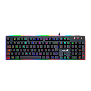 Teclado Gamer Membrana Redragon Dyaus 2 RGB ABNT2 Preto
