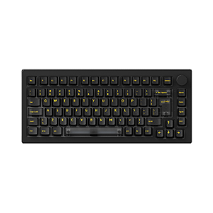 Teclado Akko 5075 Clear Black Switch V3 Cream Black ABNT2