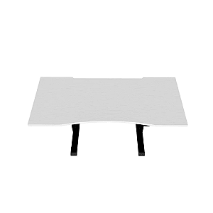 Tampo Ergonômico Para Mesa Elements Mdf Branco 1600 x 700 mm