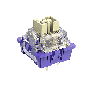 Switch Teclado Mecânico Redragon Panda Tátil de Dois Estágios Roxo com Glitter