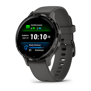 Relógio Smartwatch Garmin Venu 3s Grafite Music GPS Tela AMOLED 41mm