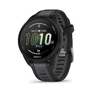 Relógio Smartwatch Garmin Forerunner 165 Music GPS Tela AMOLED Preto