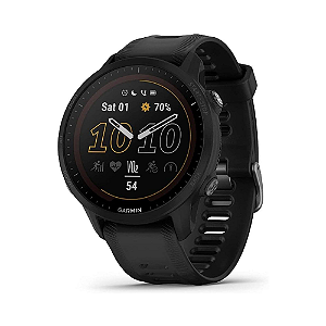 Relógio Smartwatch Garmin Forerunner 955 Music e GPS Preto