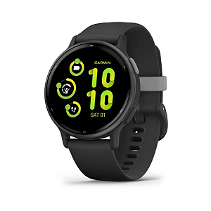 Relógio Garmin Vívoactive 5 GPS Music Tela AMOLED Preto 46mm