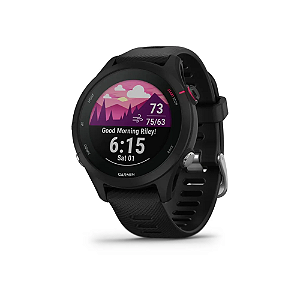 Relógio Garmin Forerunner 255s Music Com GPS Preto 41mm