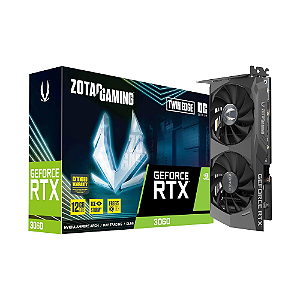 Placa de Vídeo Zotac NVIDIA GeForce Gaming RTX 3060 Twin Edge OC, 12GB GDDR6, 15Gbps, Ray Tracing - ZT-A30600H-10M