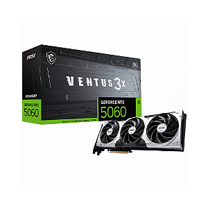 Placa de Vídeo MSI GeForce RTX 5060 8GB Ventus 3x OC Edition GDDR7 912-V537-035