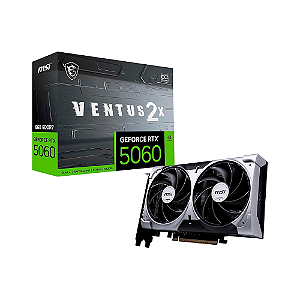 Placa de Vídeo MSI GeForce RTX 5060 8GB Ventus 2x OC Edition GDDR7 912-V537-033