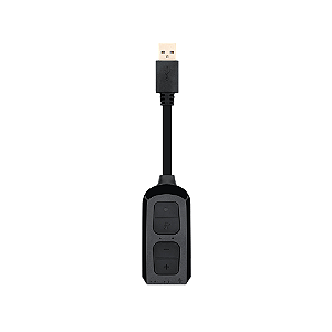 Placa de Áudio USB Redragon Circe USB P2 Mic e Fone HA100