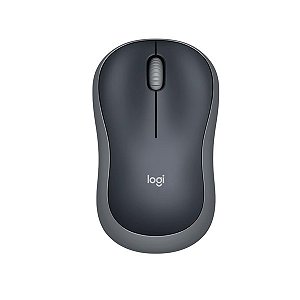 Mouse Sem Fio Logitech M185 USB Preto e Cinza - 910-002225