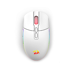 Mouse Gamer Redragon Sem Fio Invader Pro Branco M719W-PRO