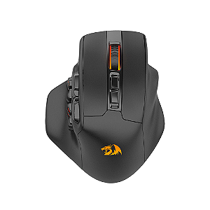 Mouse Gamer Redragon Aatrox Pro Sem Fio RGB 15 Botões Programáveis Preto