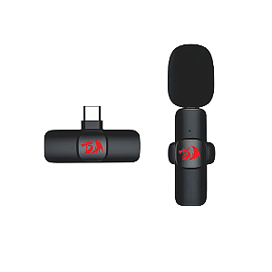 Microfone Lapela Redragon Athan Tipo-C e Lighting ANC GM93