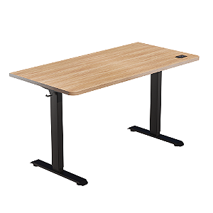 Mesa Elevatória Elements Misch Pro Madeira Carvalho Base Preta