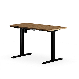 Mesa Elevatória Elements Misch Preta Com Tampo Carvalho Madeira 140x60x2.5cm