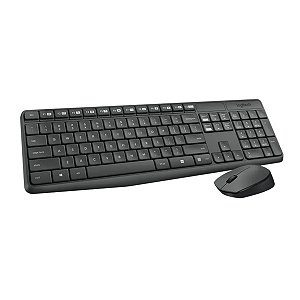 Kit Teclado e Mouse Sem Fio Logitech MK235 USB - 920-007903