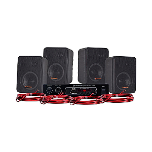 Kit de Som Para Ambiente Hayonik Ambience 4000 V2 Preto