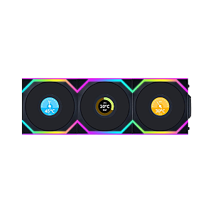 Kit 3 Fans Lian Li Uni Fan SL 120 Wireless ARGB Reverse Blade Preto