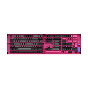 Keycaps Asa Pbt Double Shot Kit 197 Teclas Black Rose