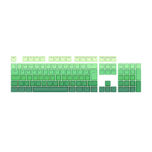 Keycap Redragon Degradê Verde ABNT2 106 Teclas ABS Doubleshot