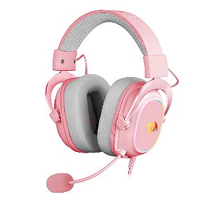 Headset Gamer Redragon Zeus X Rosa Rgb H510rgb