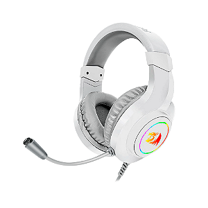 Headset Gamer Redragon Hylas Branco Lunar Rgb