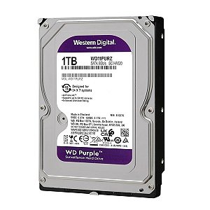 HD Sata 3.5" DVR CFTV 1TB Western Digital Purple - WD10PURZ