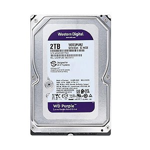 HD Sata 3.5" DVR CFTV 2TB Western Digital Purple - WD22PURZ