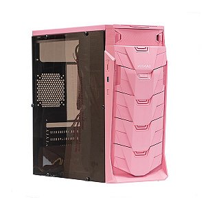 Gabinete Mymax Gamer Taurus USB 3.0 Rosa Led Vermelho MCA-TAURUS/PK