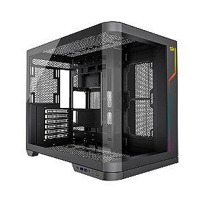 Gabinete Gamer Redragon Wideload Extreme Vidro Curvo Preto